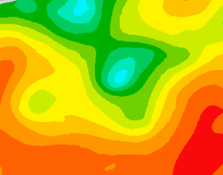 GDPS 500 millibar geopotential height 204 hour forecast chart for Canada based on 2025/07/09 1200Z data