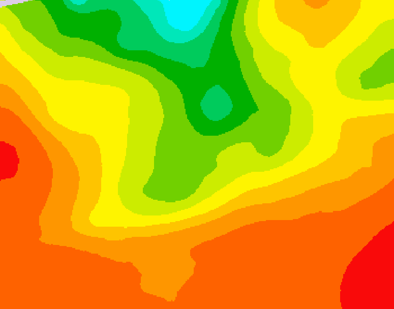 GDPS 500 millibar geopotential height 144 hour forecast chart for Canada based on 2025/07/10 0000Z data