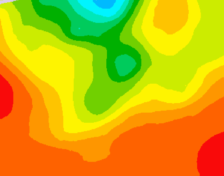 GDPS 500 millibar geopotential height 132 hour forecast chart for Canada based on 2025/07/10 1200Z data