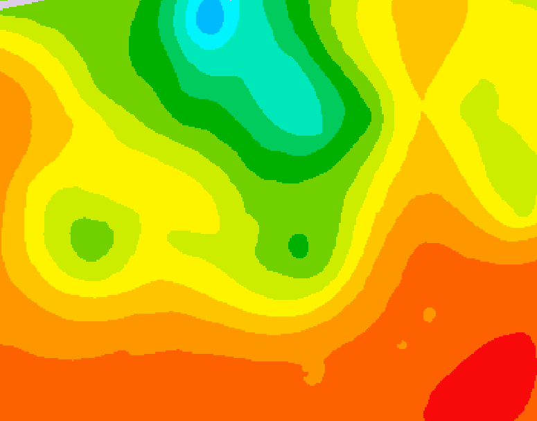 GDPS 500 millibar geopotential height 180 hour forecast chart for Canada based on 2025/07/10 1200Z data