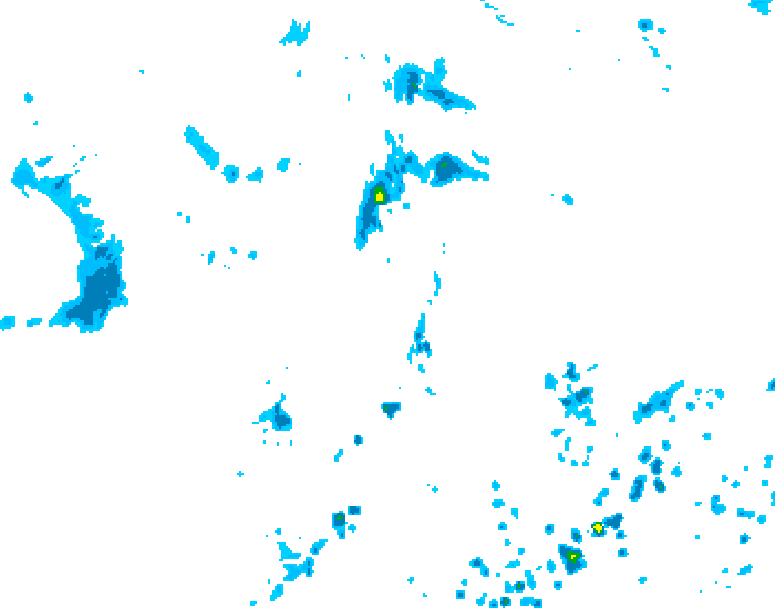 GDPS precipitation 024 hour forecast chart for Canada based on 2025/07/10 0000Z data