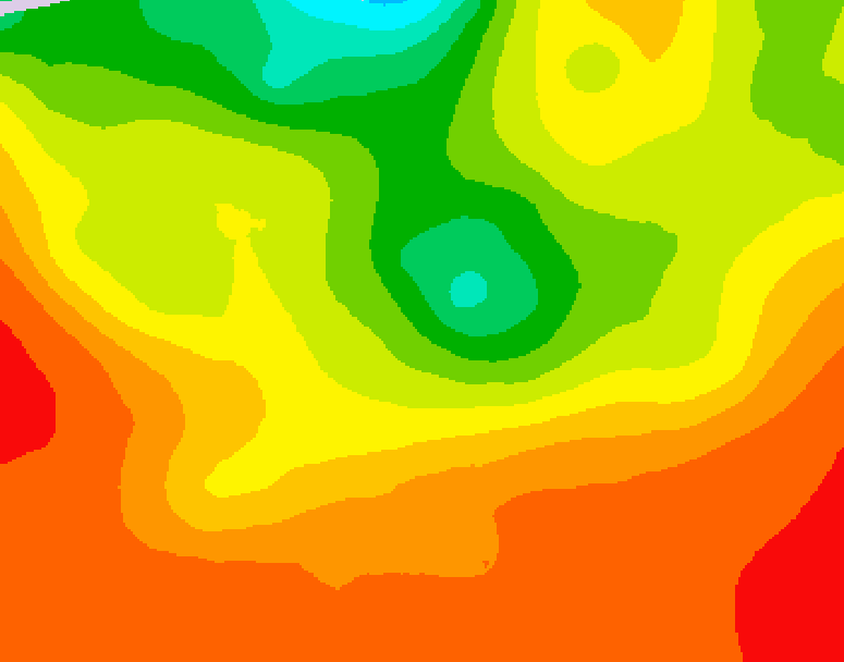 GDPS 500 millibar geopotential height 120 hour forecast chart for Canada based on 2025/07/11 0000Z data