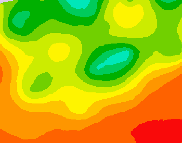 GDPS 500 millibar geopotential height 156 hour forecast chart for Canada based on 2025/07/11 0000Z data
