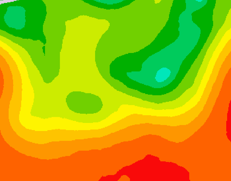GDPS 500 millibar geopotential height 210 hour forecast chart for Canada based on 2025/07/11 0000Z data