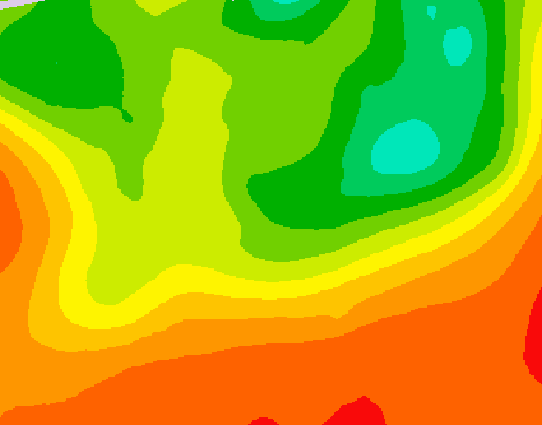 GDPS 500 millibar geopotential height 234 hour forecast chart for Canada based on 2025/07/11 0000Z data