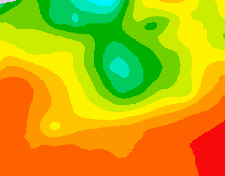 GDPS 500 millibar geopotential height 108 hour forecast chart for Canada based on 2025/07/11 1200Z data