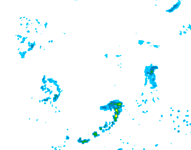 GDPS precipitation 168 hour forecast chart for Canada based on 2025/07/11 0000Z data