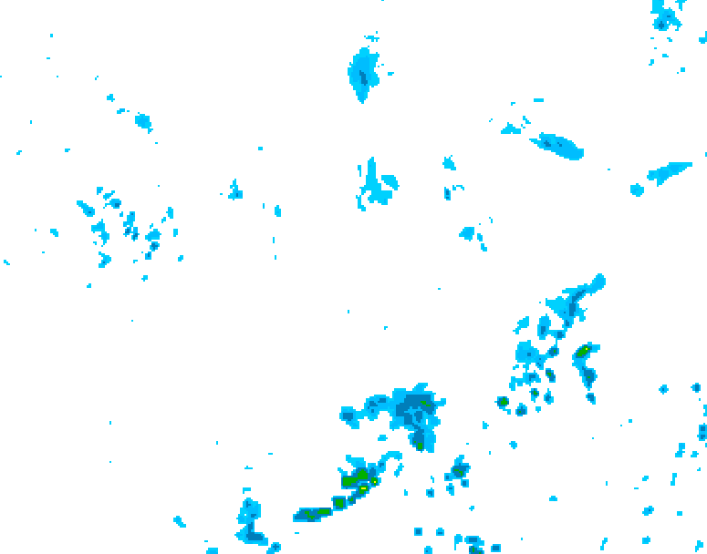 GDPS precipitation 156 hour forecast chart for Canada based on 2025/07/11 1200Z data