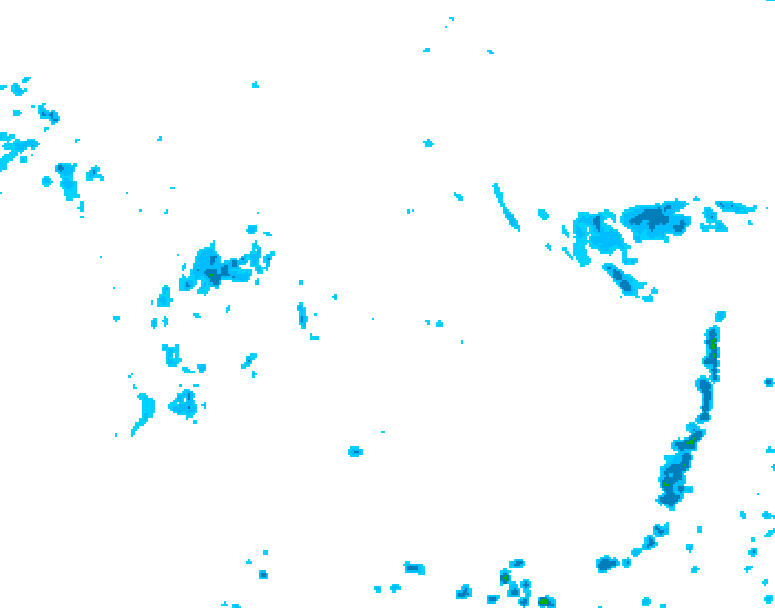 GDPS precipitation 222 hour forecast chart for Canada based on 2025/07/11 1200Z data
