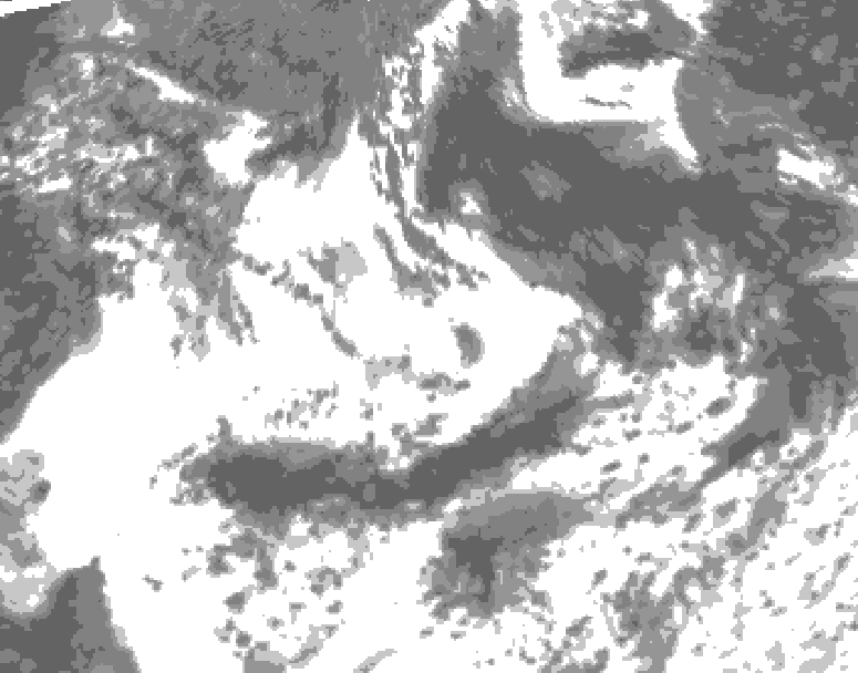GDPS total cloud 108 hour forecast chart for Canada based on 2025/07/11 1200Z data
