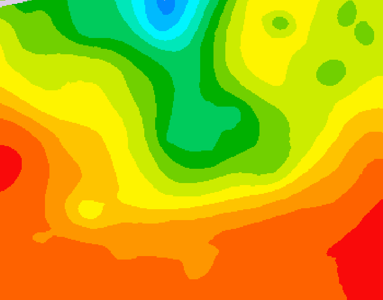 GDPS 500 millibar geopotential height 084 hour forecast chart for Canada based on 2025/07/12 0000Z data