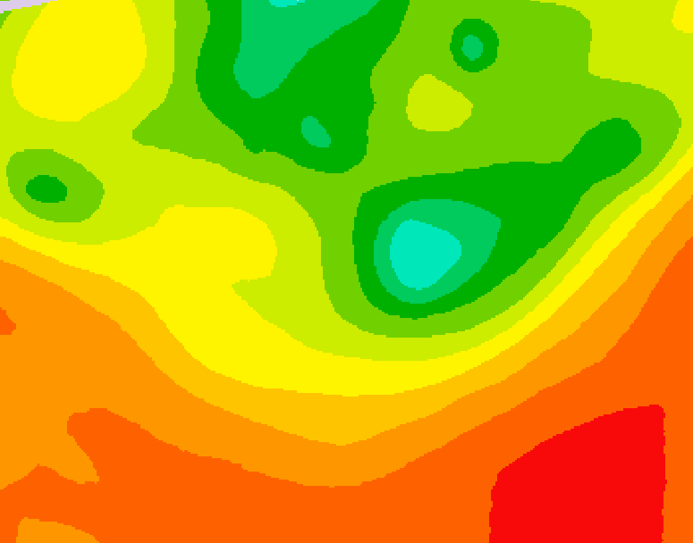 GDPS 500 millibar geopotential height 144 hour forecast chart for Canada based on 2025/07/12 0000Z data
