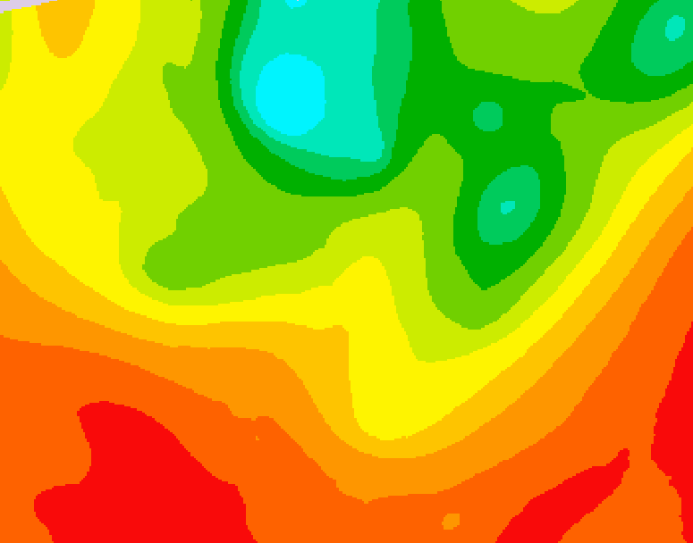 GDPS 500 millibar geopotential height 210 hour forecast chart for Canada based on 2025/07/12 0000Z data