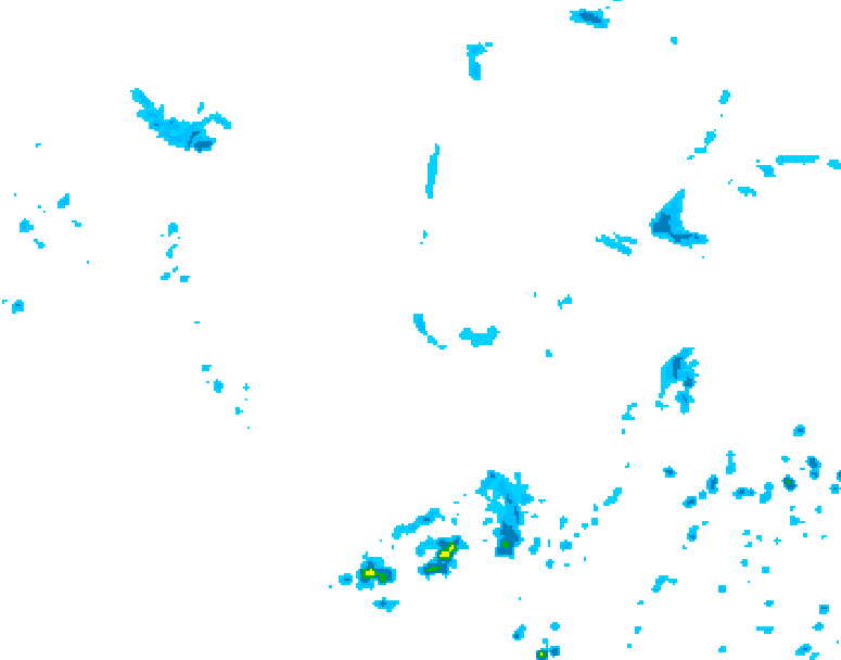GDPS precipitation 132 hour forecast chart for Canada based on 2025/07/12 0000Z data