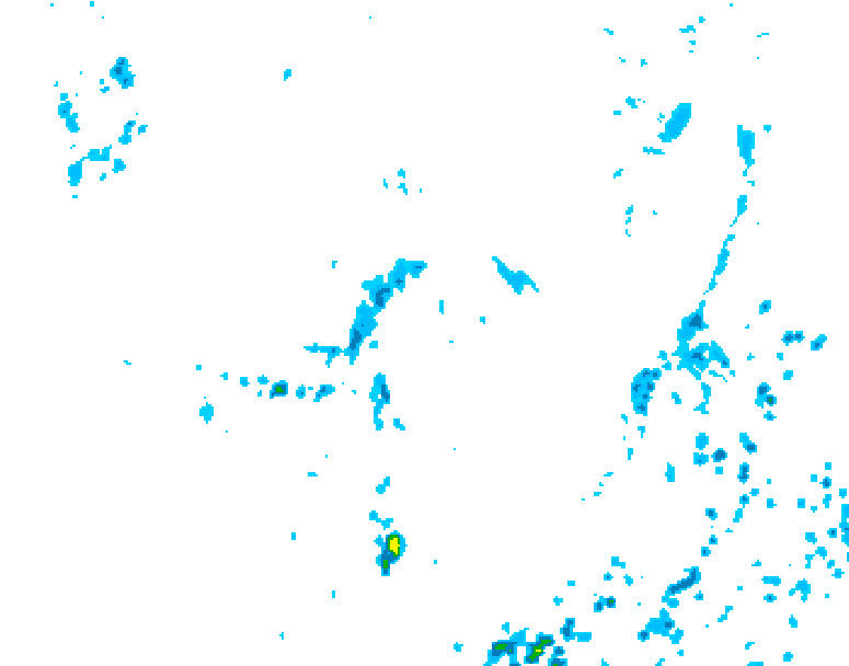 GDPS precipitation 222 hour forecast chart for Canada based on 2025/07/12 1200Z data