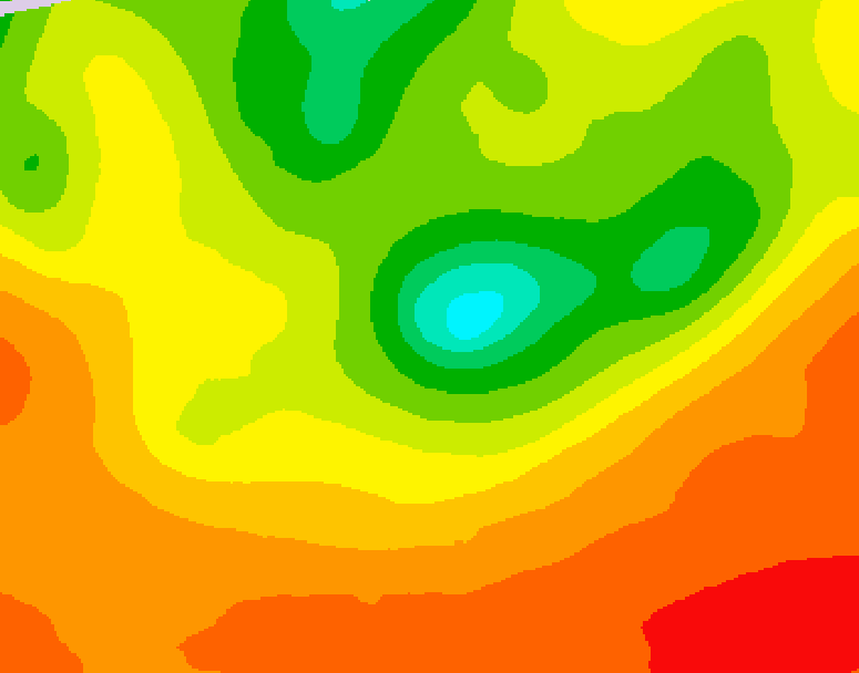 GDPS 500 millibar geopotential height 108 hour forecast chart for Canada based on 2025/07/13 0000Z data