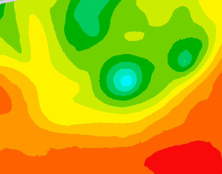 GDPS 500 millibar geopotential height 120 hour forecast chart for Canada based on 2025/07/13 0000Z data