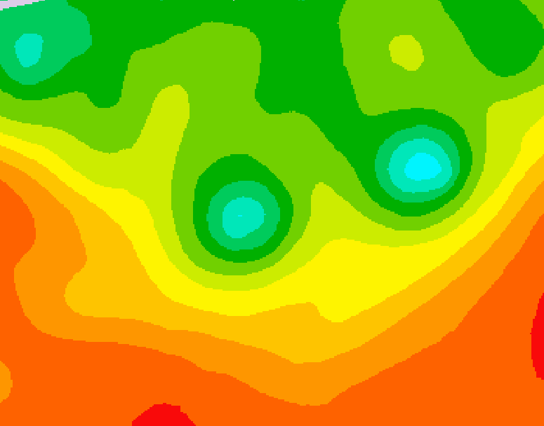 GDPS 500 millibar geopotential height 234 hour forecast chart for Canada based on 2025/07/13 0000Z data