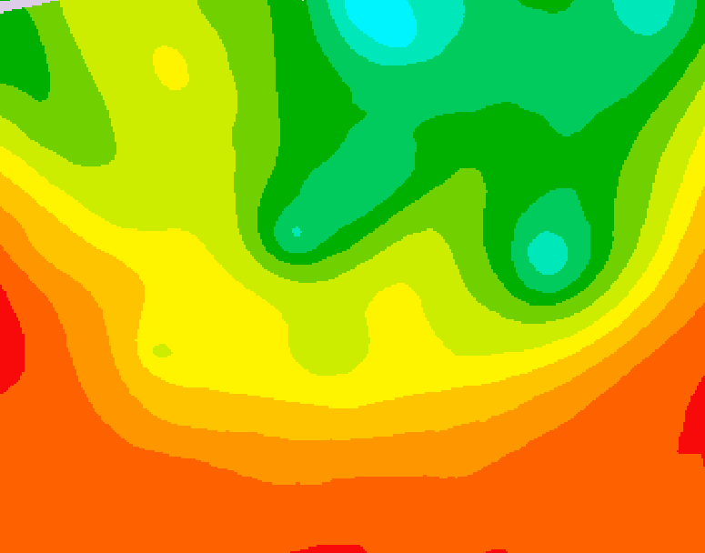 GDPS 500 millibar geopotential height 174 hour forecast chart for Canada based on 2025/07/13 1200Z data