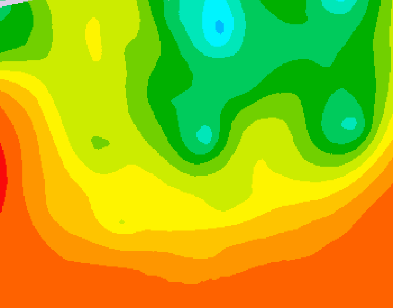 GDPS 500 millibar geopotential height 198 hour forecast chart for Canada based on 2025/07/13 1200Z data
