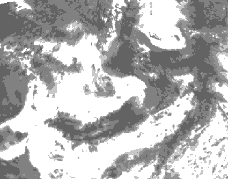 GDPS total cloud 060 hour forecast chart for Canada based on 2025/07/13 0000Z data