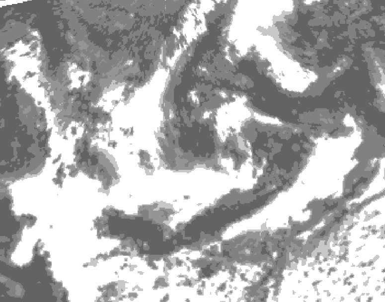 GDPS total cloud 084 hour forecast chart for Canada based on 2025/07/13 0000Z data