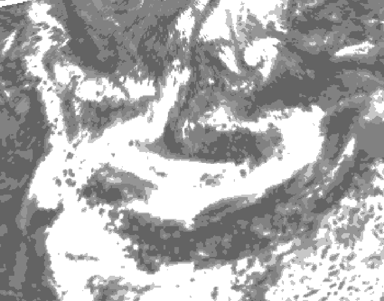 GDPS total cloud 096 hour forecast chart for Canada based on 2025/07/13 1200Z data