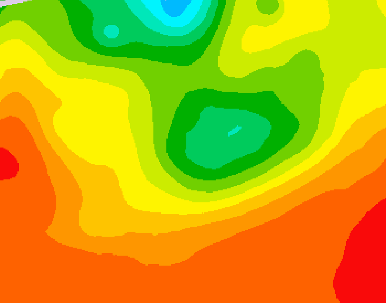 GDPS 500 millibar geopotential height 048 hour forecast chart for Canada based on 2025/07/14 0000Z data