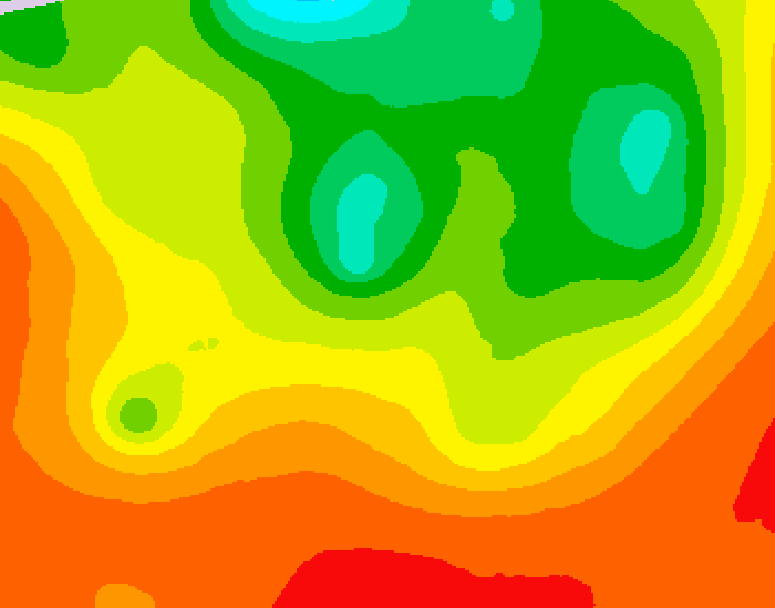 GDPS 500 millibar geopotential height 162 hour forecast chart for Canada based on 2025/07/14 0000Z data