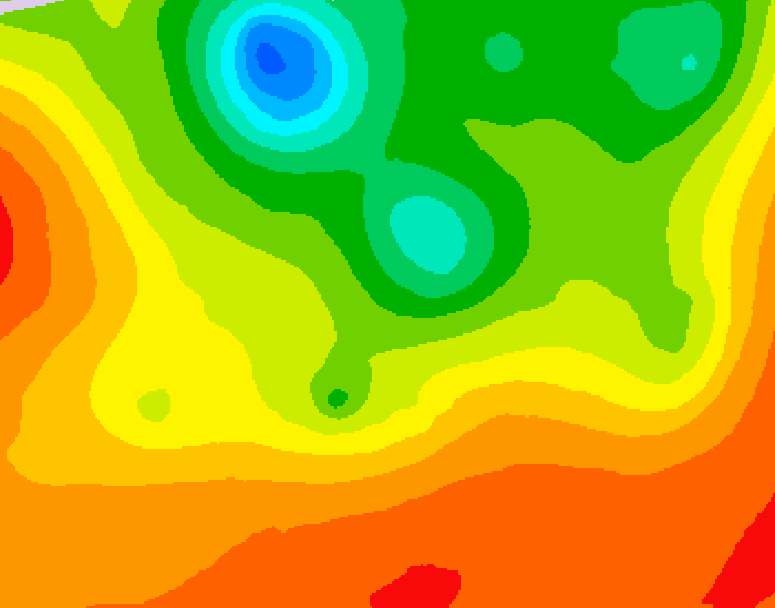 GDPS 500 millibar geopotential height 210 hour forecast chart for Canada based on 2025/07/14 0000Z data