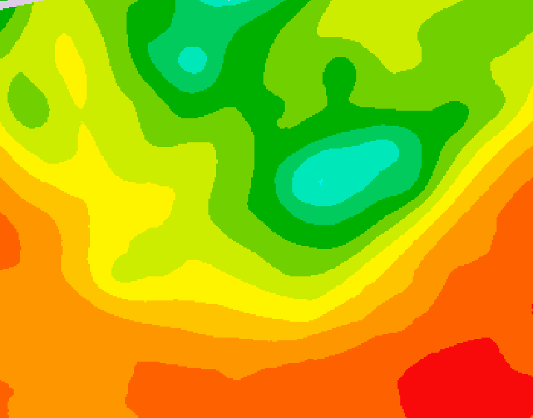 GDPS 500 millibar geopotential height 072 hour forecast chart for Canada based on 2025/07/14 1200Z data