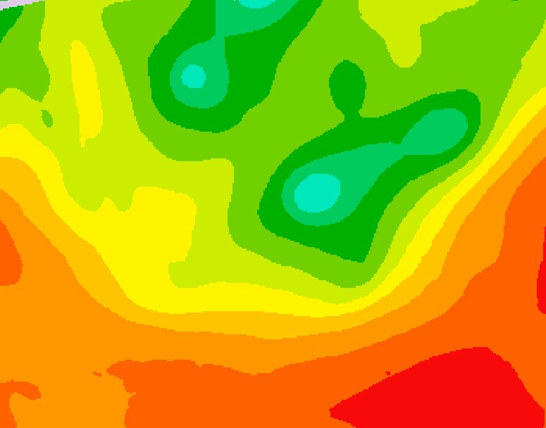 GDPS 500 millibar geopotential height 072 hour forecast chart for Canada based on 2025/07/15 0000Z data