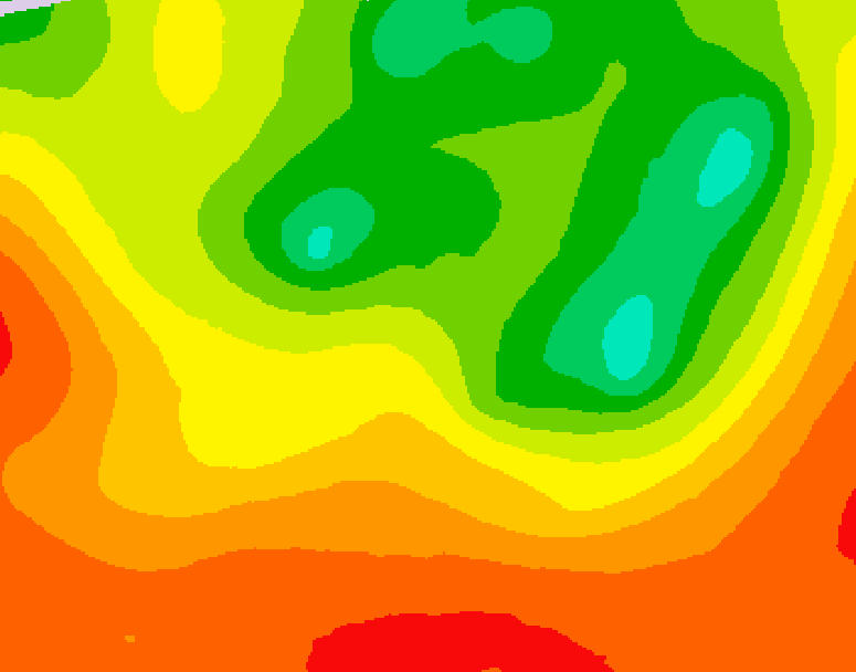 GDPS 500 millibar geopotential height 138 hour forecast chart for Canada based on 2025/07/15 0000Z data