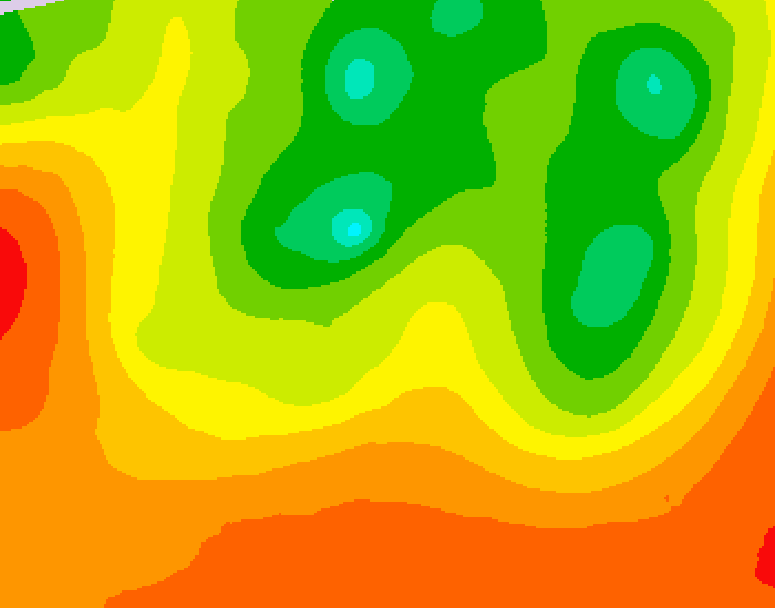 GDPS 500 millibar geopotential height 162 hour forecast chart for Canada based on 2025/07/15 0000Z data