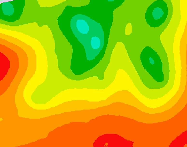 GDPS 500 millibar geopotential height 186 hour forecast chart for Canada based on 2025/07/15 0000Z data