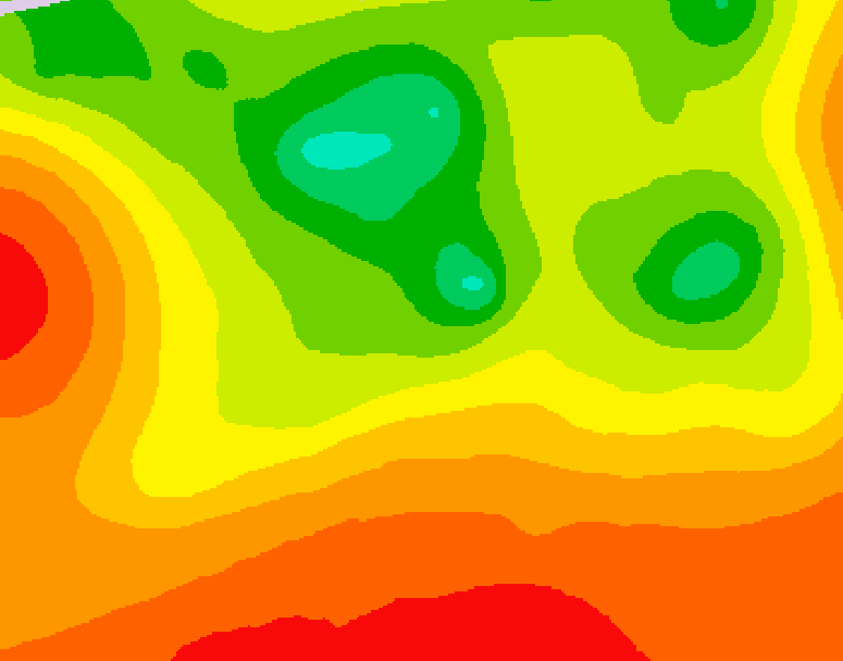 GDPS 500 millibar geopotential height 210 hour forecast chart for Canada based on 2025/07/15 0000Z data