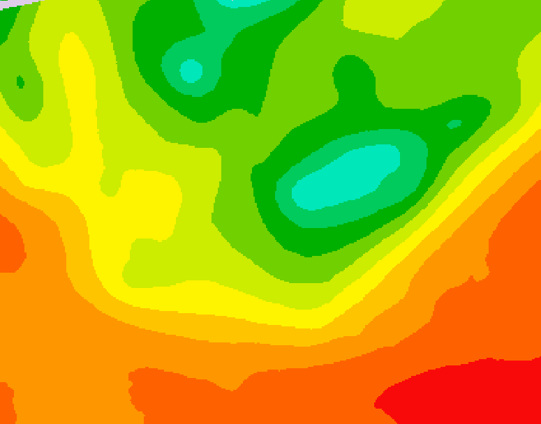 GDPS 500 millibar geopotential height 048 hour forecast chart for Canada based on 2025/07/15 1200Z data