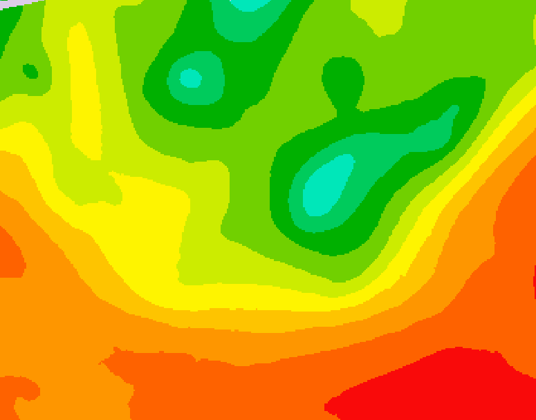GDPS 500 millibar geopotential height 060 hour forecast chart for Canada based on 2025/07/15 1200Z data