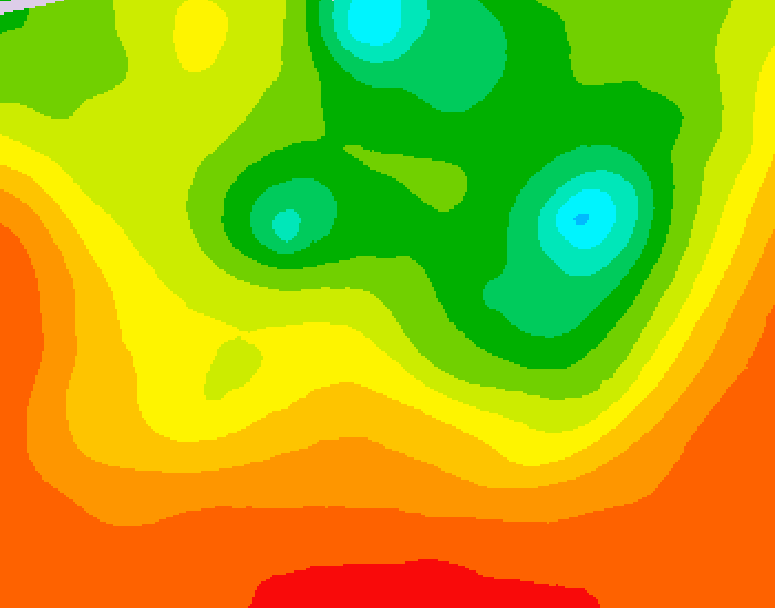 GDPS 500 millibar geopotential height 126 hour forecast chart for Canada based on 2025/07/15 1200Z data