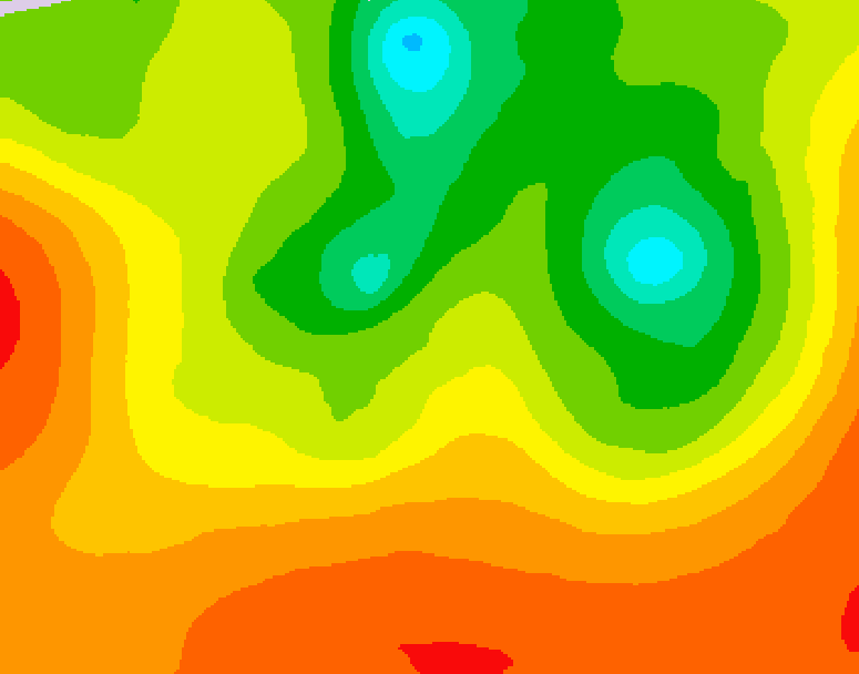 GDPS 500 millibar geopotential height 150 hour forecast chart for Canada based on 2025/07/15 1200Z data