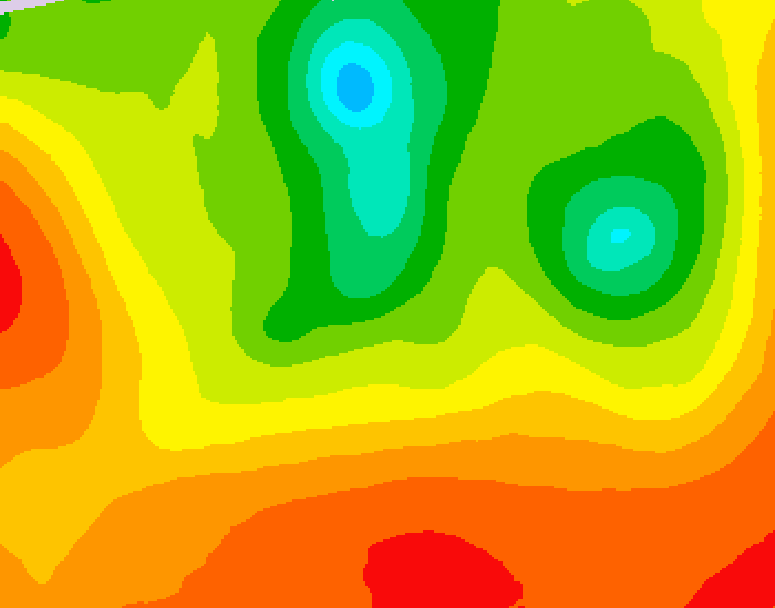 GDPS 500 millibar geopotential height 174 hour forecast chart for Canada based on 2025/07/15 1200Z data
