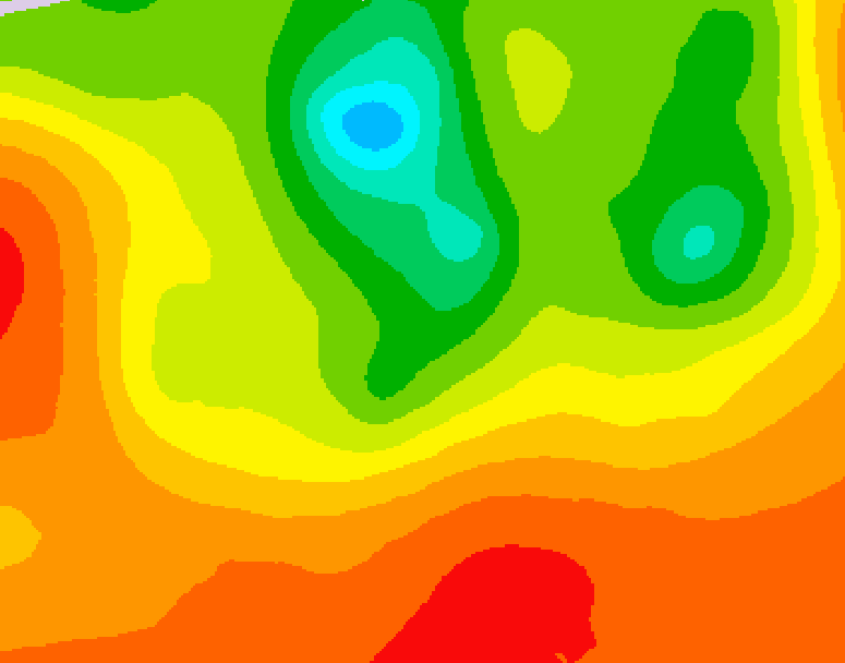 GDPS 500 millibar geopotential height 198 hour forecast chart for Canada based on 2025/07/15 1200Z data