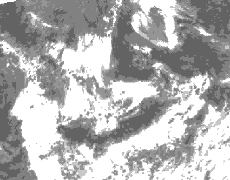 GDPS total cloud 012 hour forecast chart for Canada based on 2025/07/15 1200Z data