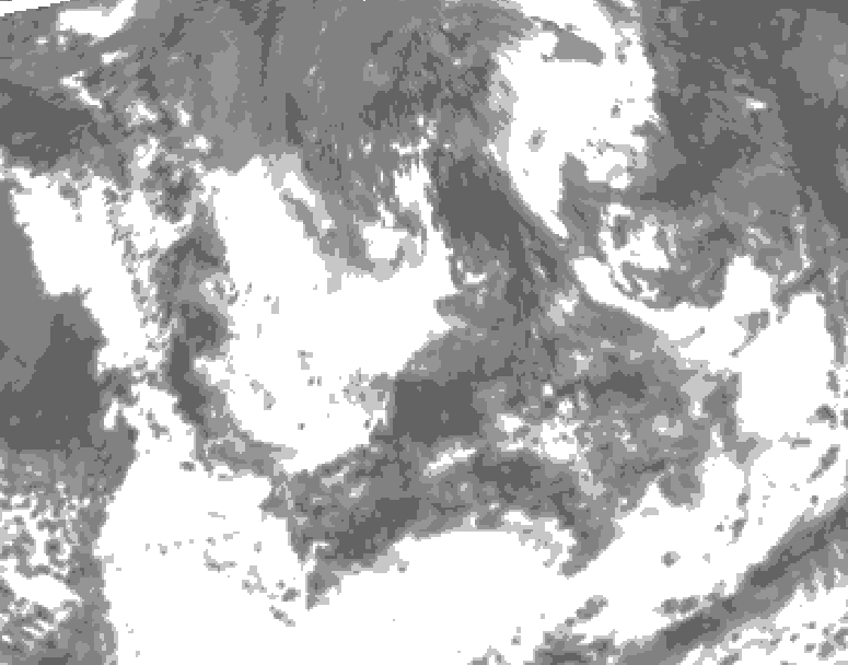 GDPS total cloud 198 hour forecast chart for Canada based on 2025/07/15 1200Z data