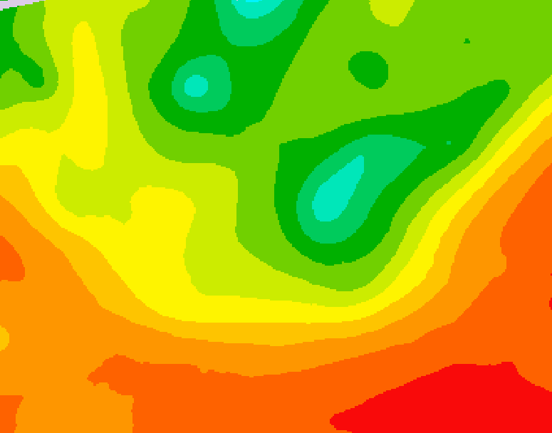 GDPS 500 millibar geopotential height 048 hour forecast chart for Canada based on 2025/07/16 0000Z data