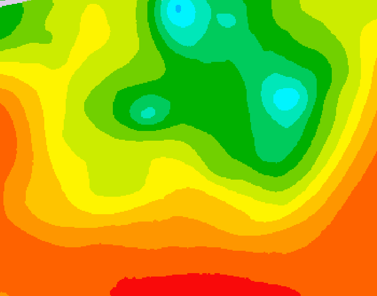 GDPS 500 millibar geopotential height 114 hour forecast chart for Canada based on 2025/07/16 0000Z data