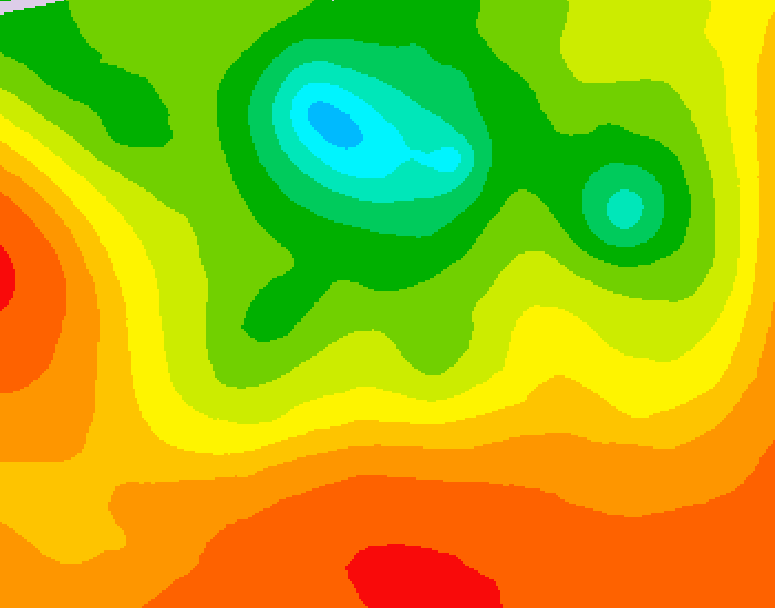 GDPS 500 millibar geopotential height 162 hour forecast chart for Canada based on 2025/07/16 0000Z data