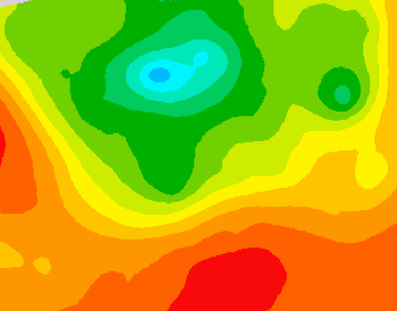 GDPS 500 millibar geopotential height 186 hour forecast chart for Canada based on 2025/07/16 0000Z data