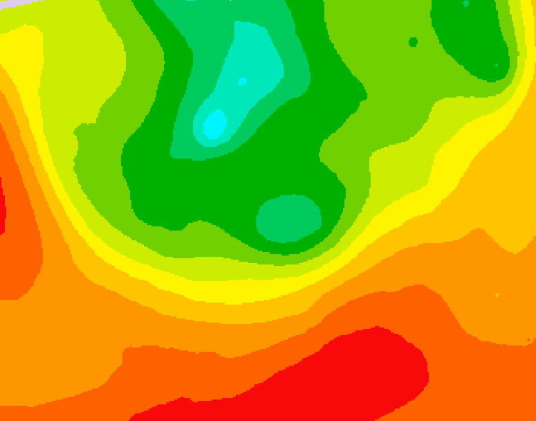 GDPS 500 millibar geopotential height 210 hour forecast chart for Canada based on 2025/07/16 0000Z data