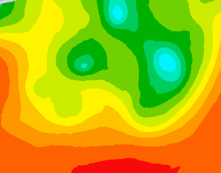 GDPS 500 millibar geopotential height 102 hour forecast chart for Canada based on 2025/07/16 1200Z data